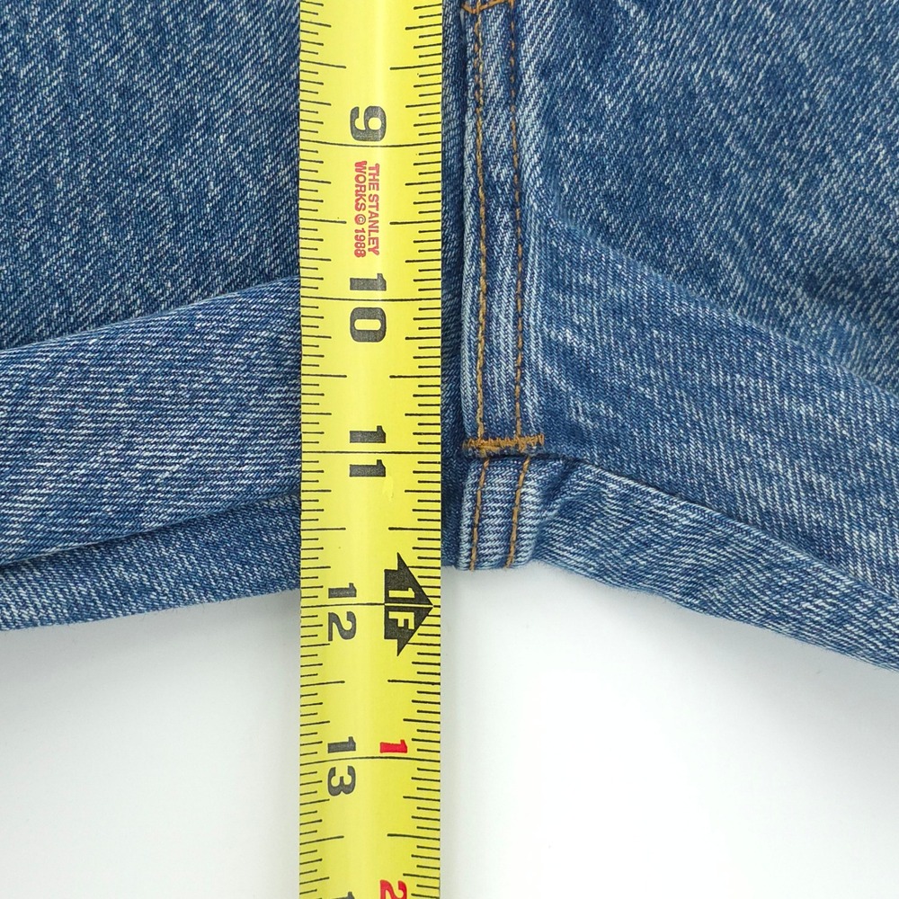 Levi's 512 Mens Slim Taper Jeans 34x32 Blue Red Reflective Side Stripe - Picture 11 of 12